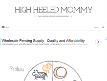 Tablet Screenshot of highheeledmommy.com